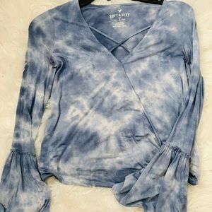 Long sleeve tie dye top